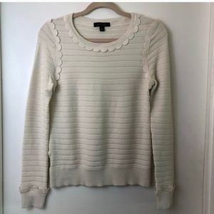 Ann Taylor Sweater with Scallop details